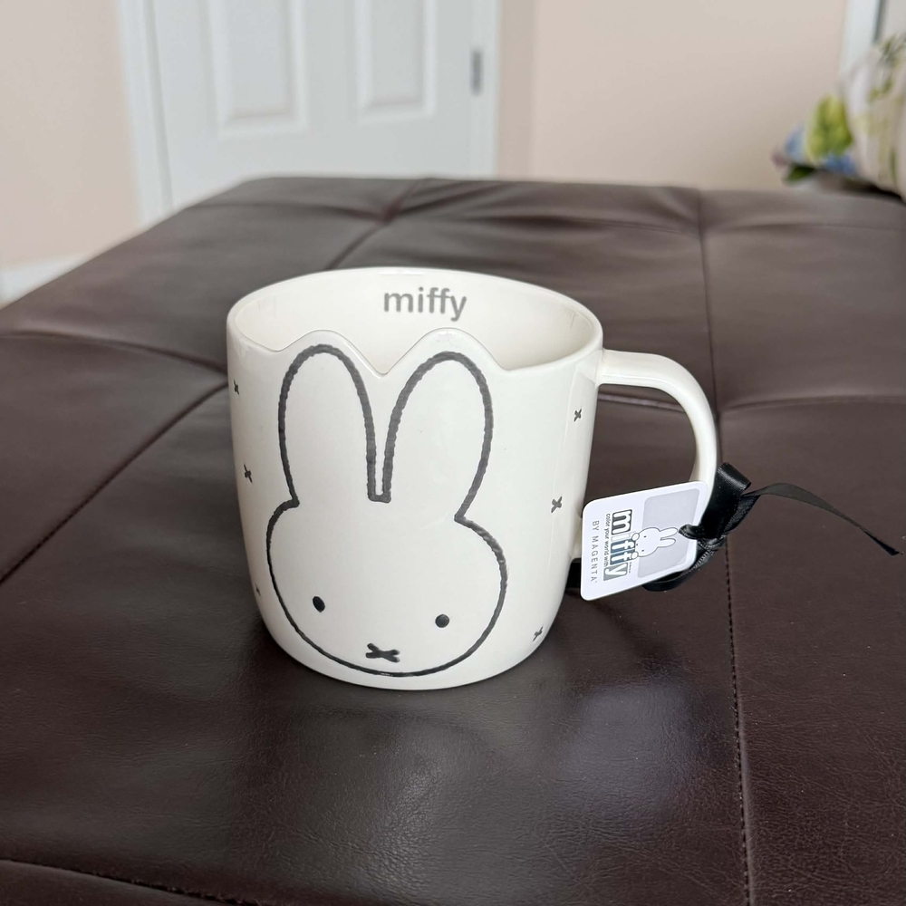 Miffy Cream Ceramic Mug with Black Outline